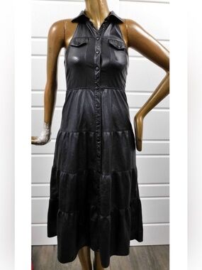 Alice and Olivia Miranda Leather Dress